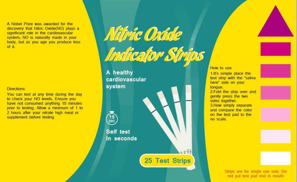 Nitric Oxide saliva test strip healthy test kit ChangChun WanCheng