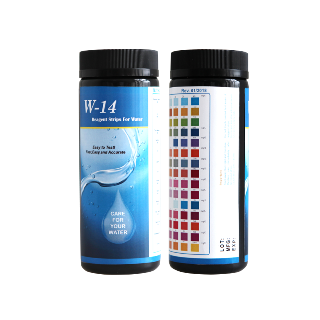 14 in 1 tap water hardness test kit reagent test strips ChangChun